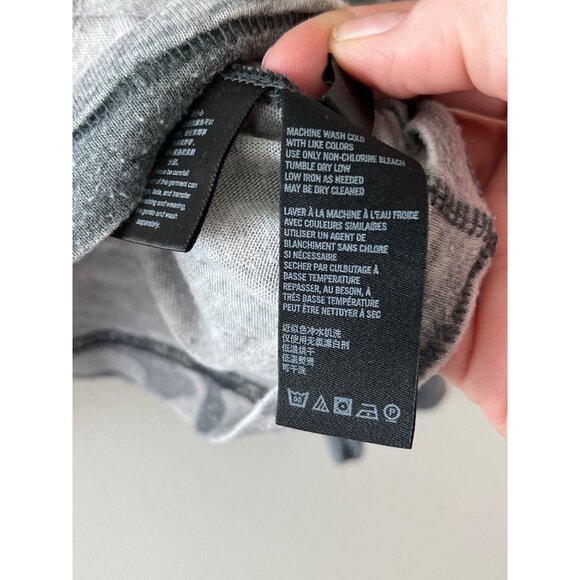 We the Free Free People Arielle Camo Print Long Sleeve Crew Neck Top Slouchy XS‎ - Picture 7 of 8